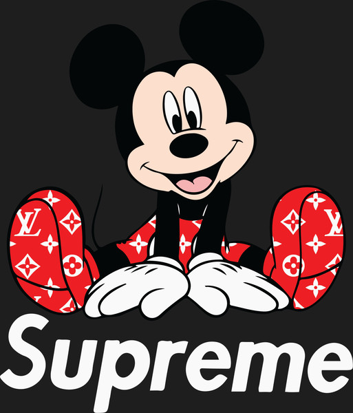 Mickey Mouse Supreme Svg, Mickey Supreme Fashion Svg, Suprem - Inspire  Uplift