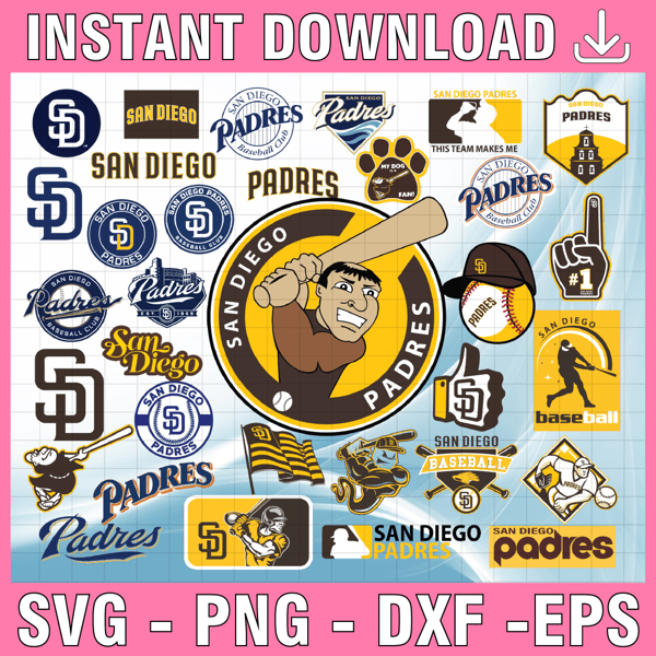 MLB San Diego Padres SVG, SVG Files For Silhouette, San Diego Padres Files  For Cricut, San Diego Padres SVG, DXF, EPS, PNG Instant Download. San Diego  Padres SVG, SVG Files For Silhouette