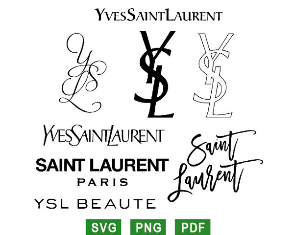 Yves Saint Laurent Logo PNG Transparent & SVG Vector - Freebie Supply