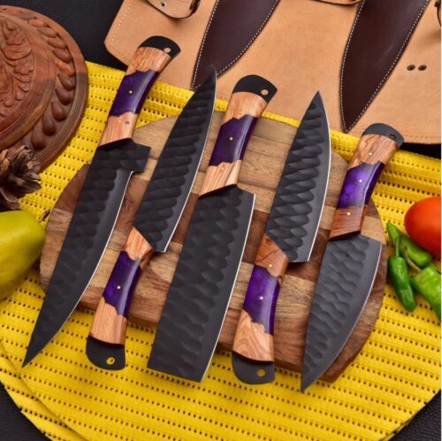 Artisanal-Culinary-Mastery The-JW-5051-Custom-Handmade-Forged-Carbon-Steel-Chef-Knife-Set (5).jpg