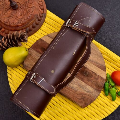 Kitchen Chef Knife Set  Professional Steel Knive Set With Leather Bag