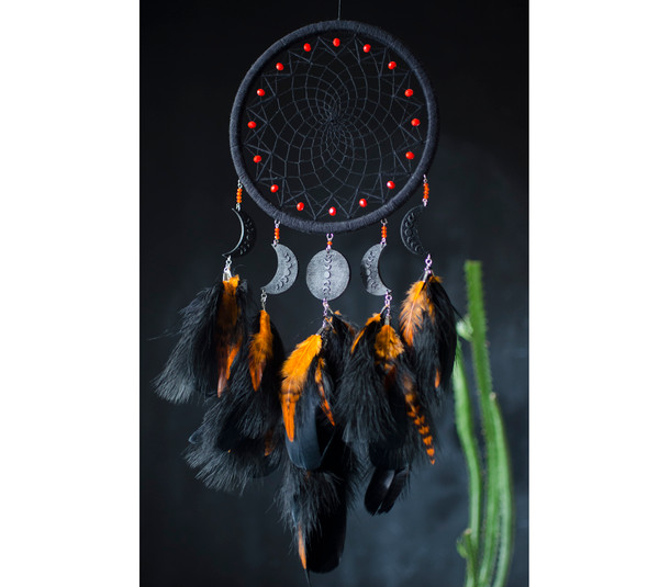 handmade black dream catcher with moon phases 11.jpg