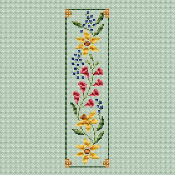 4 Bookmarks Cross Stitch Pattern Flowers Instant Download Book Cross Stitch  Nursery Cross Stitch Cute Cross Stitch Easy Cross Stitch 