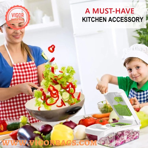 Vegetable Chopper 9in1 Onion Chopper Professional Vegetable Cutter 5  Stainless Steel Blades 