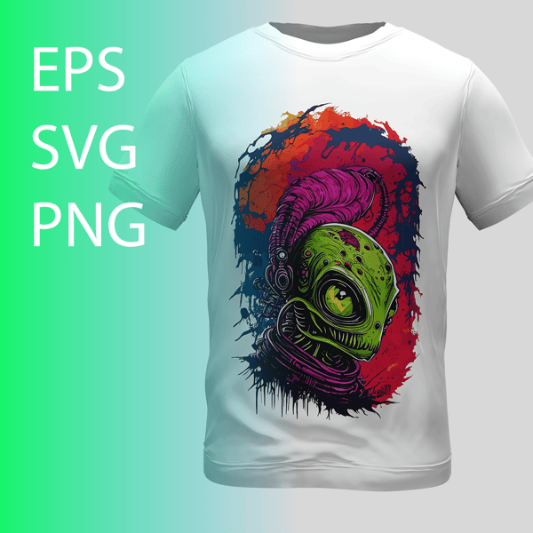 Scary Zombie Face PNG & SVG Design For T-Shirts