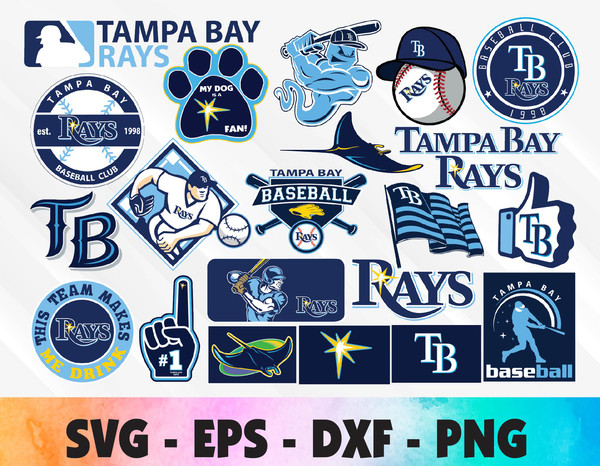 MLB Logo Tampa Bay Rays, Tampa Bay Rays SVG, Vector Tampa Bay Rays