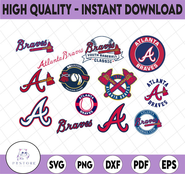 13 Files Atlanta Braves Svg, Cut Files,Baseball Clipart, Cri - Inspire  Uplift