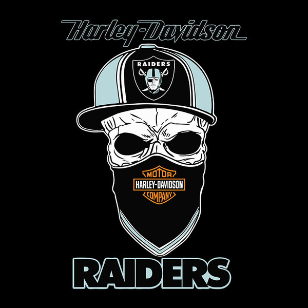 Las Vegas Raiders Black Skull Cap NFL