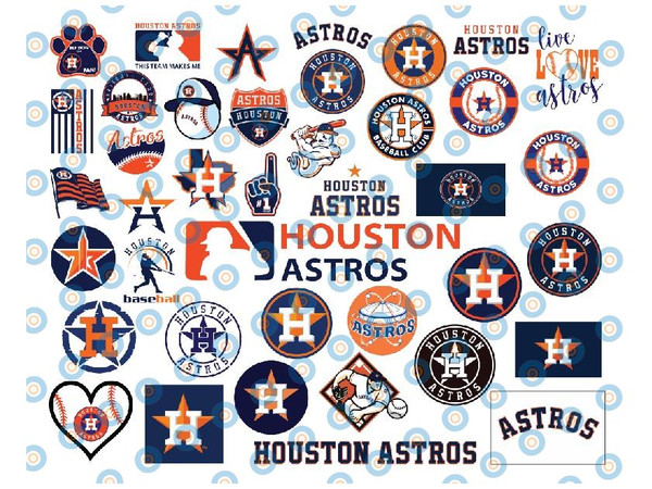 Houston Astros Bundle SVG, Houston Astros Baseball SVG, MLB - Inspire Uplift