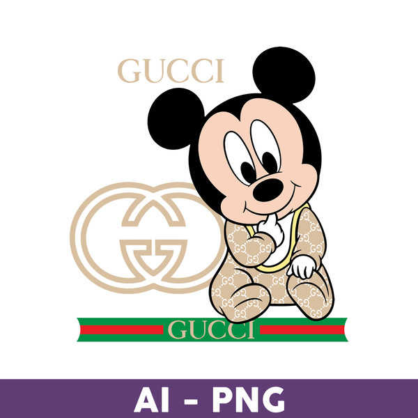 Gucci Mickey Mouse Logo PNG Vector (EPS) Free Download