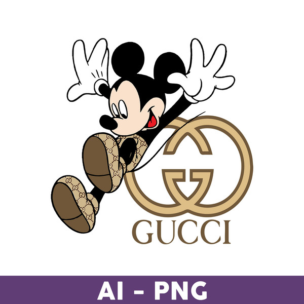 Gucci Mickey Mouse Logo PNG Vector (EPS) Free Download