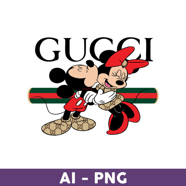 Minnie Mouse Gucci Fashion Brand Png, Minnie Mouse Gucci Png, Disney Gucci  Png, Gucci Logo Png, Ai File