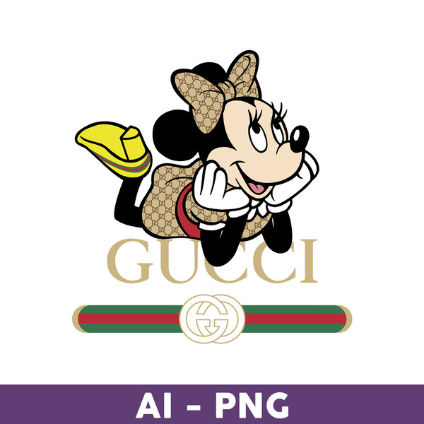 Gucci Minnie Mouse Png, Minnie Mouse Png, Disney Png, Gucci - Inspire ...