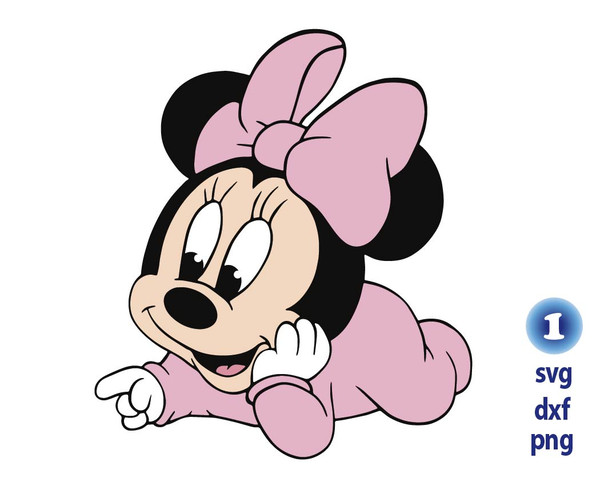 disney baby minnie svg, baby minnie mouse svg png - Inspire Uplift