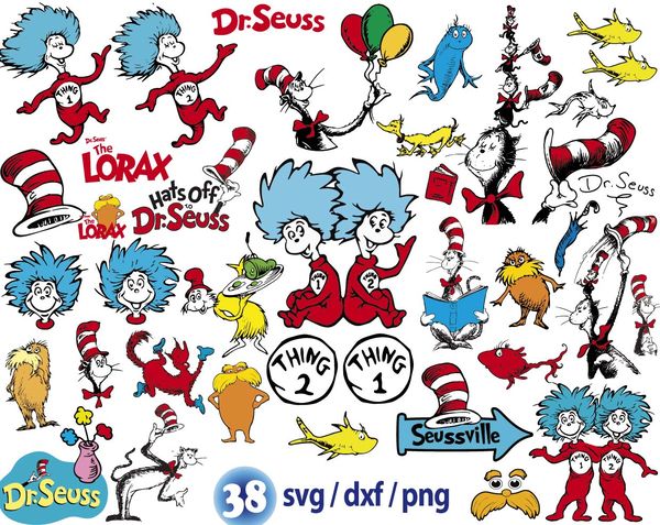 Dr Seuss hat svg, Lorax svg, Grinch svg, Dr Seuss quote svg, - Inspire ...