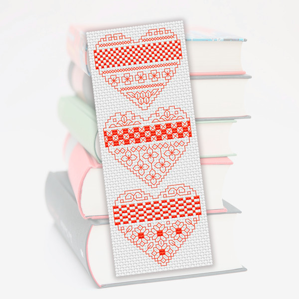 bookmark cross stitch pattern blackwork