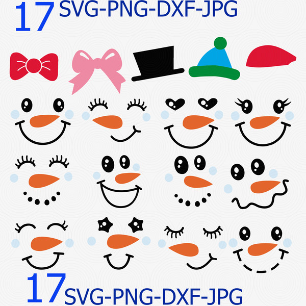 357 Snowman Faces Svg.png