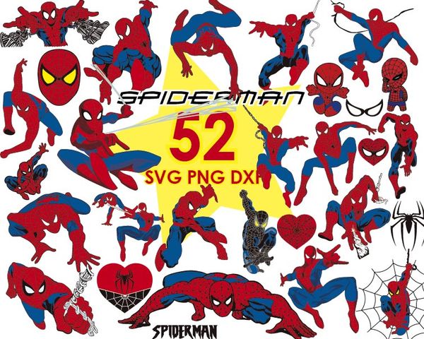 Spiderman logo svg bundle, Spiderman characters svg, marvel - Inspire ...