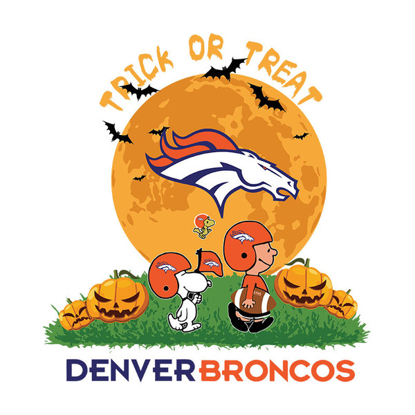 Trick Or Treat Halloween Denver Broncos,NFL Svg, Football Sv Inspire