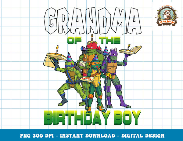 Mademark x Teenage Mutant Ninja Turtles - Ninja Turtles Grandma of the Birthday Boy Pizza Theme Part copy.jpg