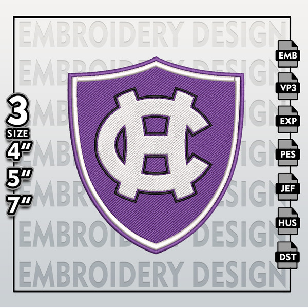 college logo embroidery designs