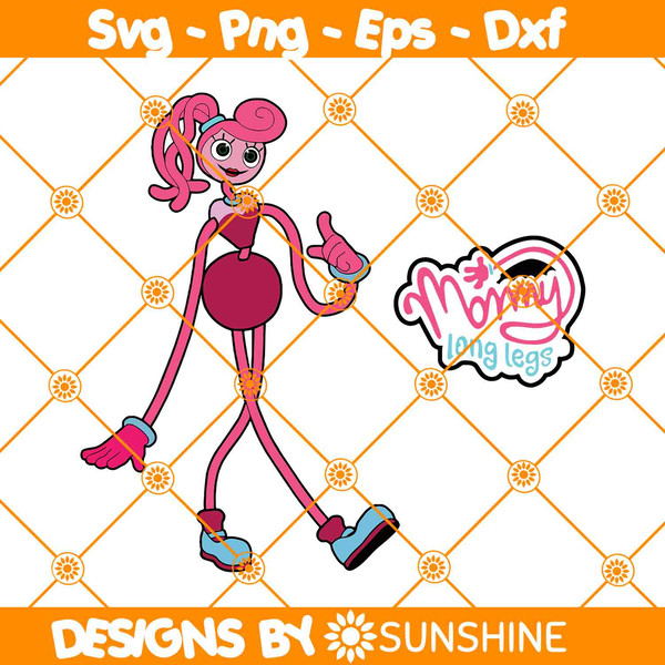 Mommy Long Legs Poppy Playtime PNG DXF Svgfiles (Instant Download) 