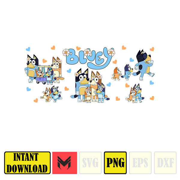 Bluey Family PNG, Bluey Family, Bluey Family svg, Bingo Bluey Dog PNG Files, Bluey Clipart, Bluey png for Shirts, Instant Download PNG (3).jpg