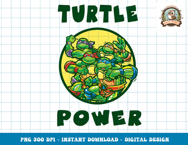 Teenage Mutant Ninja Turtles Group Shot Turtle Power Text T-Shirt copy.jpg