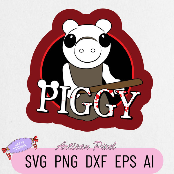 Piggy Bosses Svg, Piggy Roblox Svg, Piggy Svg, Piggy Horror Roblox Svg,  Roblox Game Svg, Piggy Halloween Svg