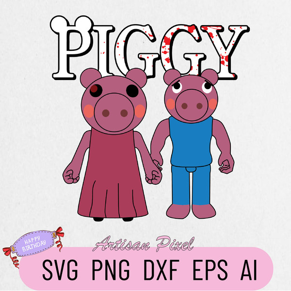 Piggy Roblox Svg Piggy Png Roblox Characters Svg Piggy 