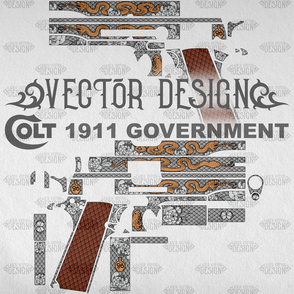 VECTOR DESIGN Colt 1911 government other snake scale 1.jpg