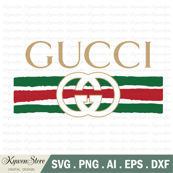 Gucci Logo in Gold SVG, - Inspire Uplift
