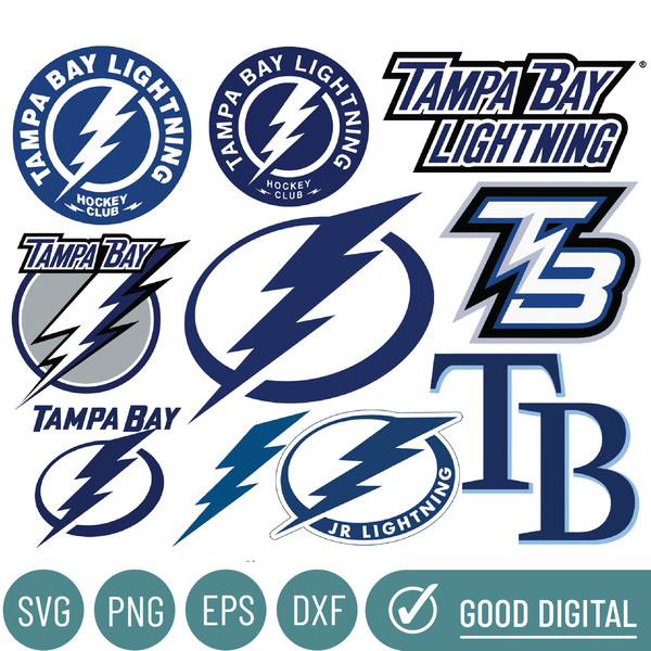 NHL Tampa Bay Lightning SVG, SVG Files For Silhouette, Tampa Bay