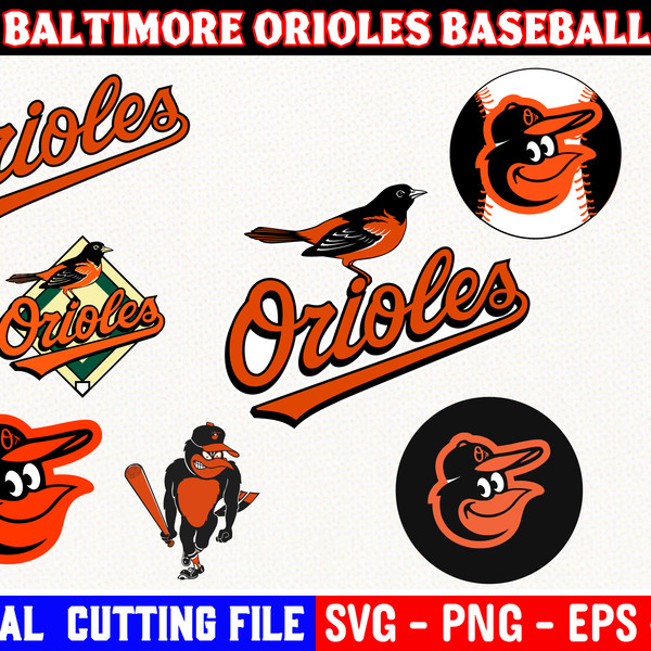 Bundle 23 Files Baltimore Orioles Baseball Team Svg, Baltimo - Inspire  Uplift
