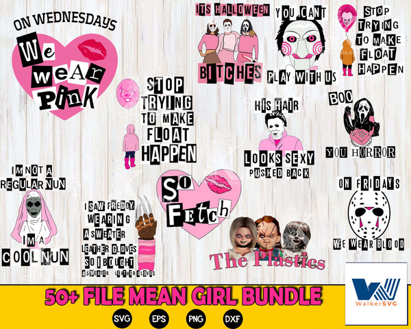 Mean Girls Stickers, Accessories, Mean Girls Stickers Bundle Deal