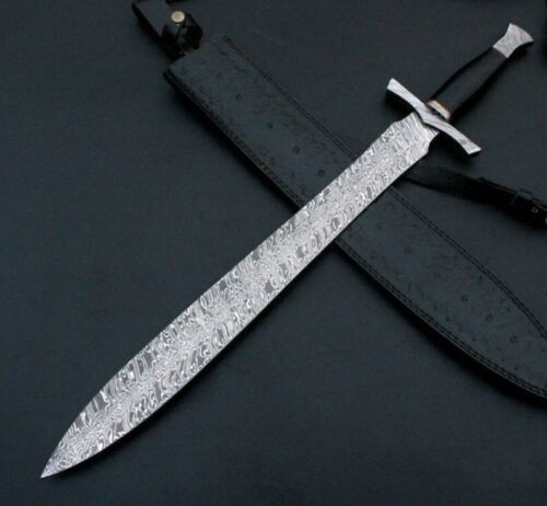 Hand-Forged,-Damascus-Steel,-Sword,-30,-Handmade,-Gladiator-Sword,-Custom-Handle,Mother's-Day-gift (4).jpg