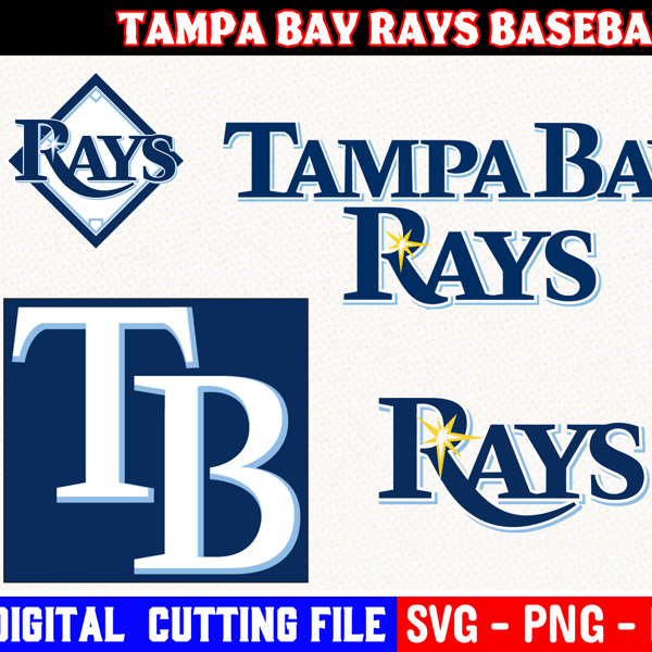 Tampa Bay Rays Baseball Team Svg, Tampa-Bay Rays Svg, Cricut, Silhouette  File, Bundles, Cutting file, Vector