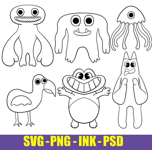Garten of Banban Jumbo Josh PNG/SVG/PDF/jpeg perfect for birthday, cutting  file, grouped layers, Cricut, easy to use, Vector, sticker