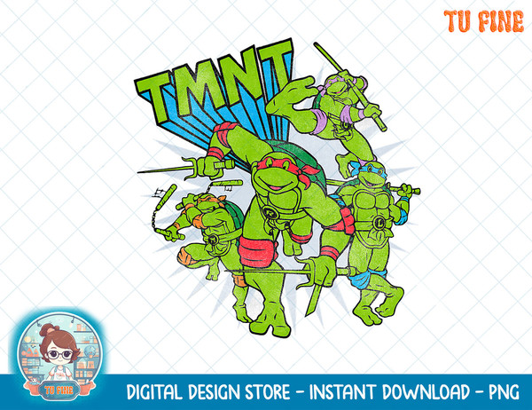 T-Shirt Teenage Mutant Ninja Turtles - Group