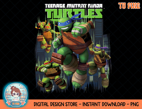 TMNT CGI Turtles Group Shot T-Shirt copy.jpg