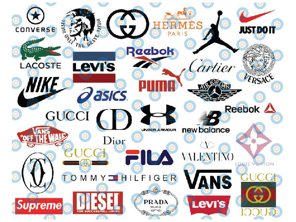 150 Fashion Brands Logo Bundle, Luxury Brands Logo SVG , Guc - Inspire  Uplift