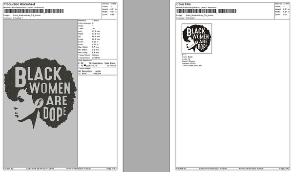 Dope_black woman_production worksheet.JPG