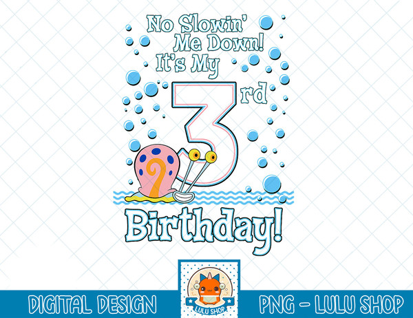 SpongeBob SquarePants Gary It's My 3rd Birthday T-Shirt copy.jpg