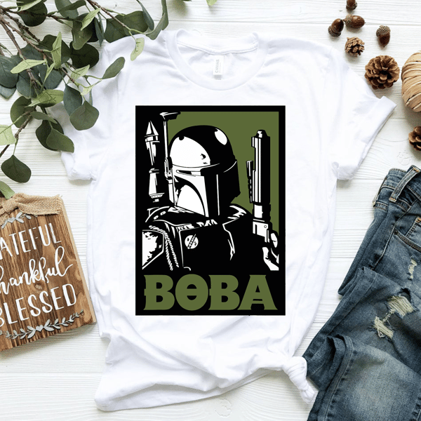 Star Wars Boba Fett Poster T-Shirt T-Shirt.png
