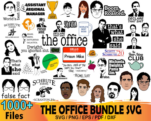 Dunder Mifflin The Office Logo' Sticker | Spreadshirt