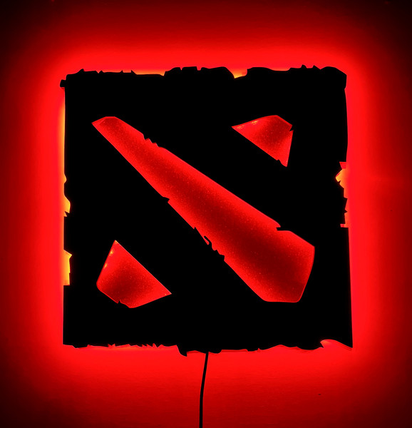 dota 2 logo red