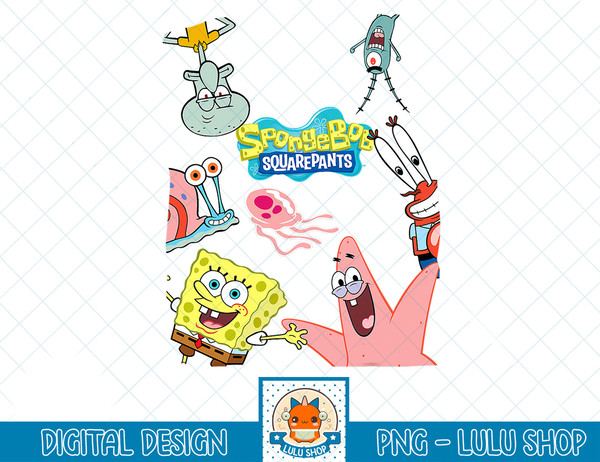 Spongebob Squarepants Logo With Friends T-Shirt copy.jpg