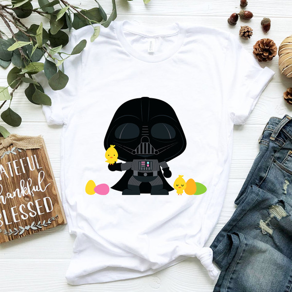 Star Wars Darth Vader Kawaii Easter Cartoon T-Shirt.png