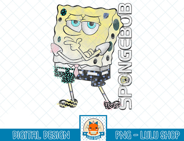 SpongeBob SquarePants Retro Graphic Print SpongeBob T-Shirt copy.jpg