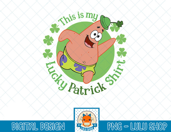 SpongeBob SquarePants St. Patrick's Day Lucky Patrick Shirt T-Shirt copy.jpg